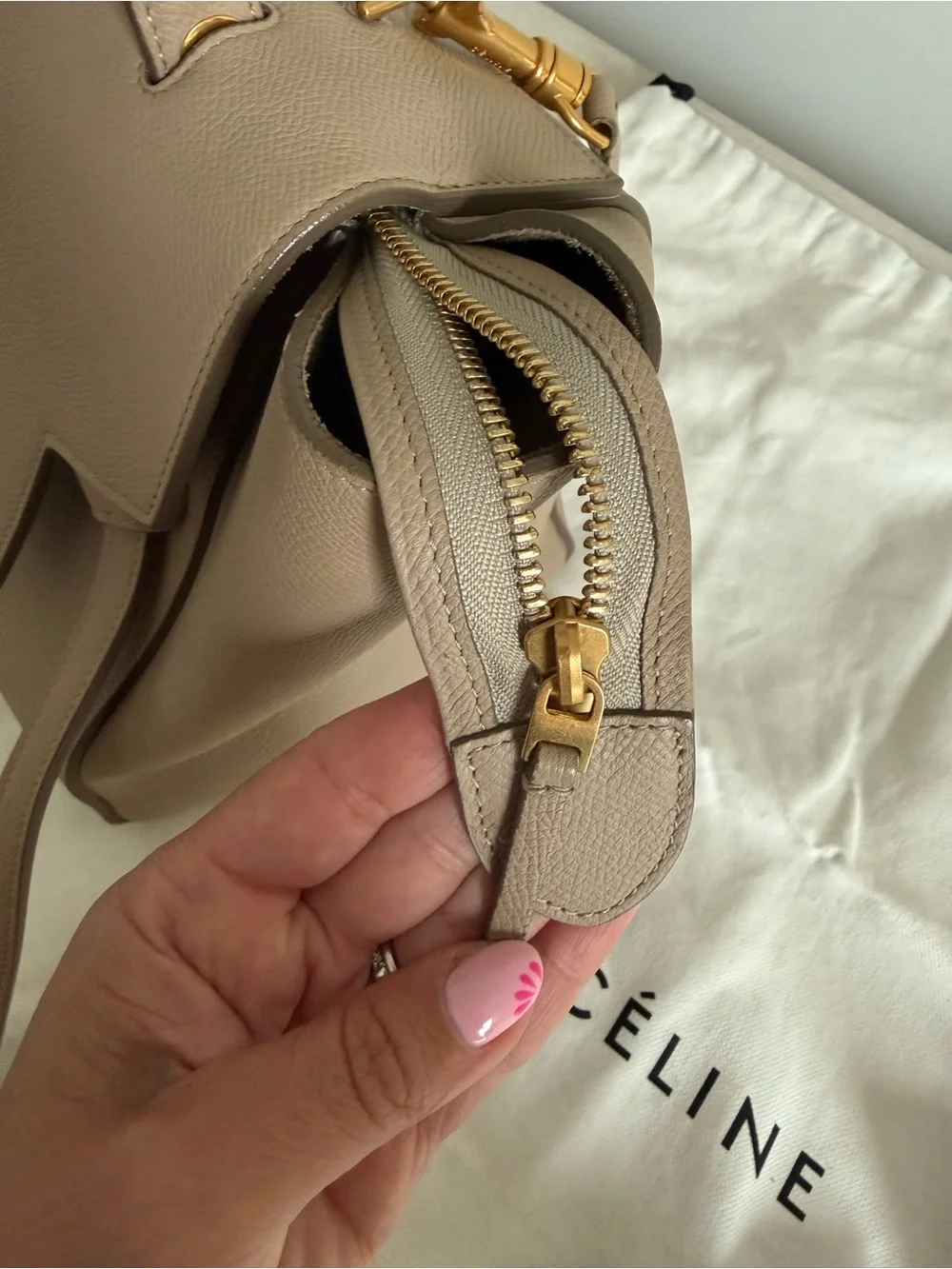 Celine Mini Belt Bag - Light Taupe - Excellent condition w/ tags and receipt